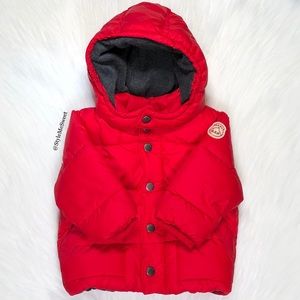 BabyGap red hooded puffer coat
